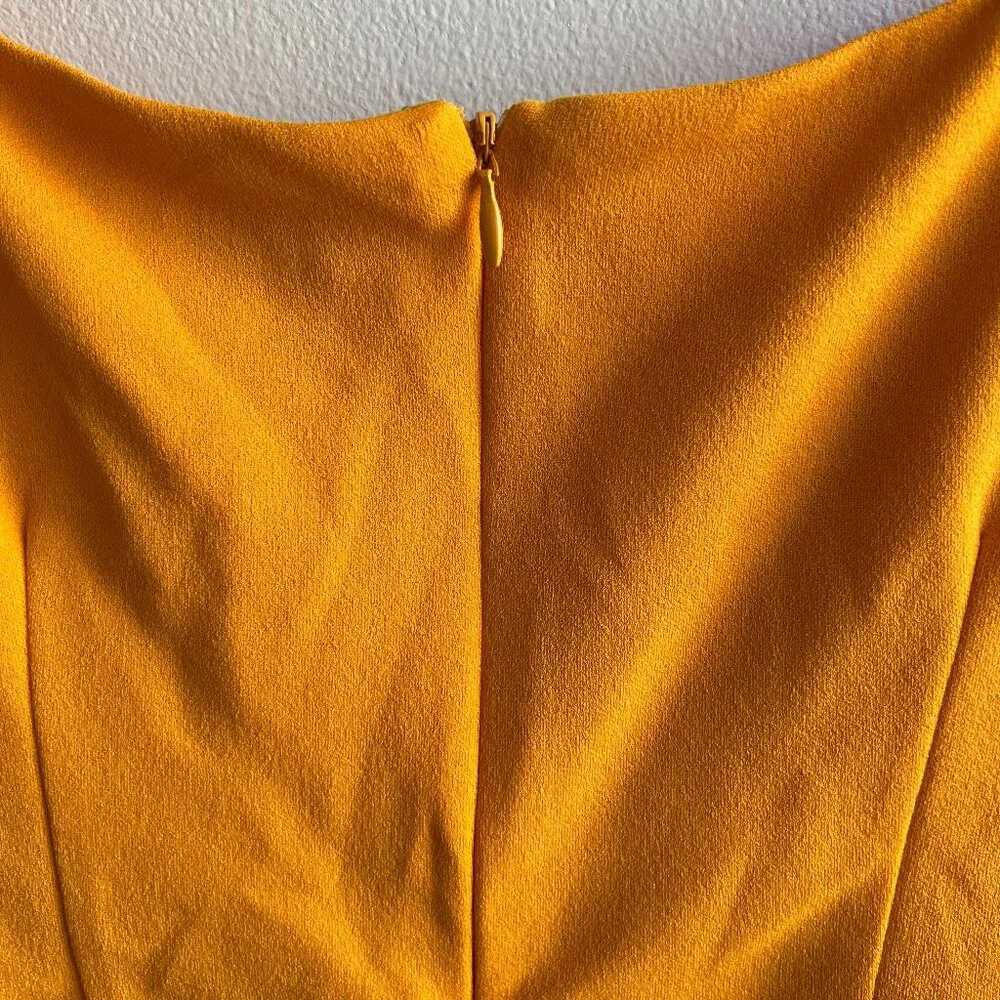 Lulus off shoulder orange midi dress - Picture 4 of 6